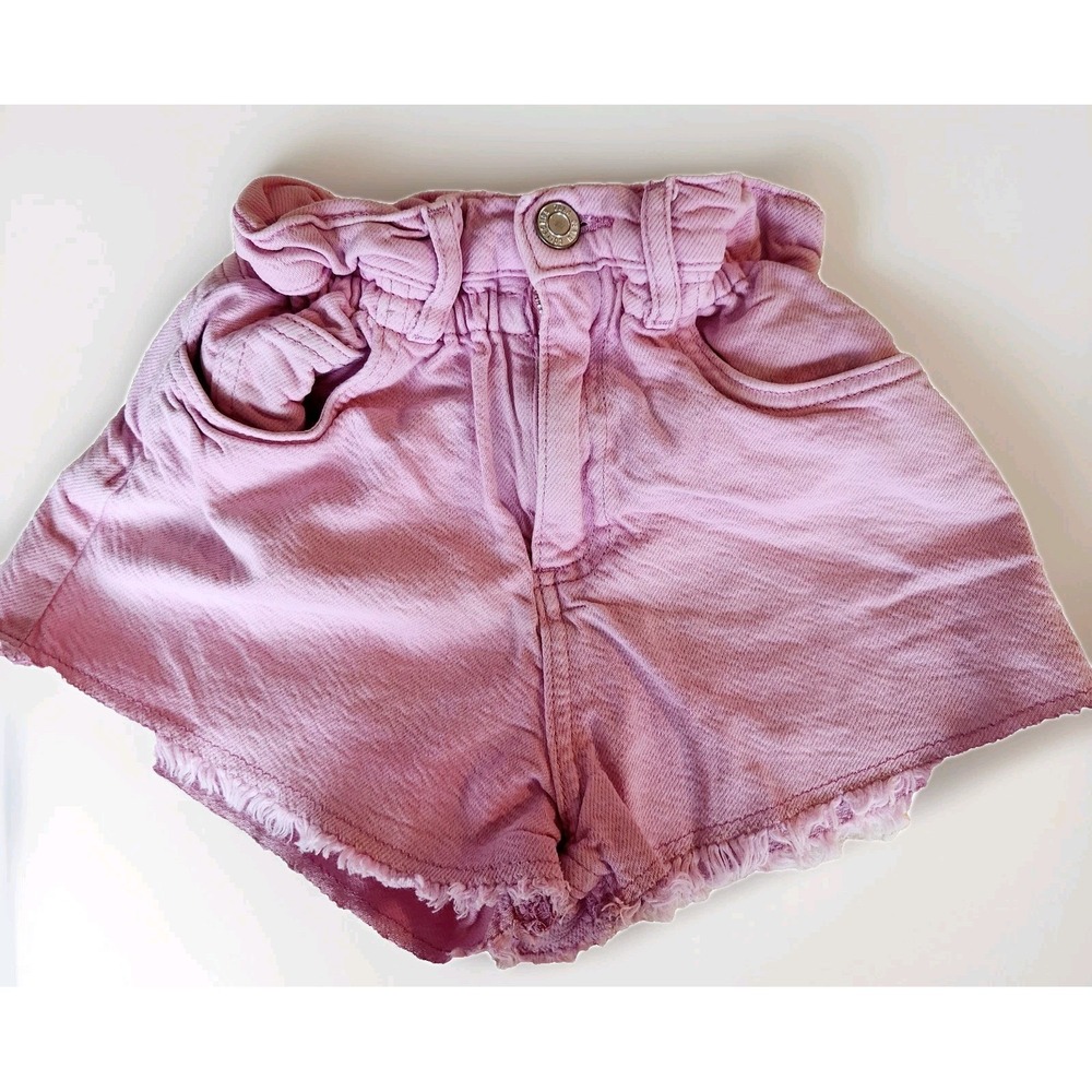 ZARA‎ Pink Denim Shorts for Girls - Size: 7 (122cm)
